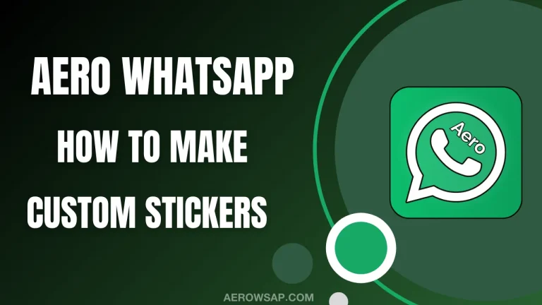 Aero WhatsApp Make Custom Stickers